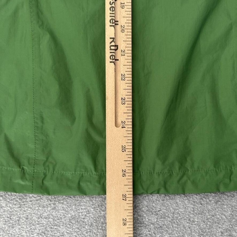 Mountain Hardwear Jacket Small Green Dry Q EVAP Plasmic Hooded Rain Shell Hiking - Picture 10 of 16
